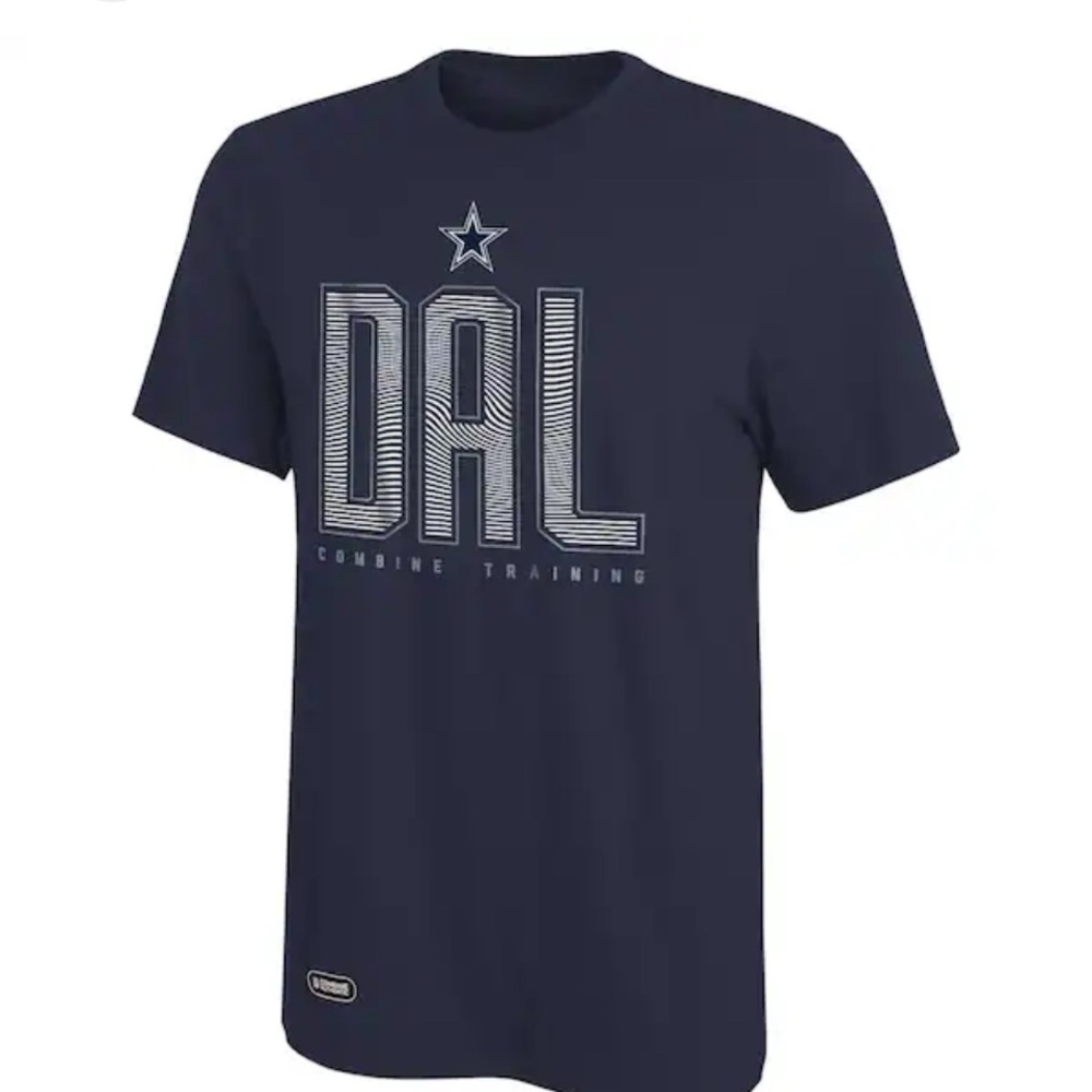 Dallas Cowboys Combine Authentic Record Setter T-Shirt - Navy NEW